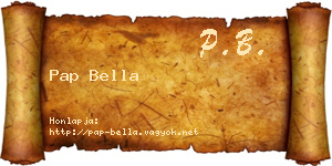 Pap Bella névjegykártya