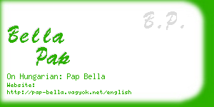 bella pap business card